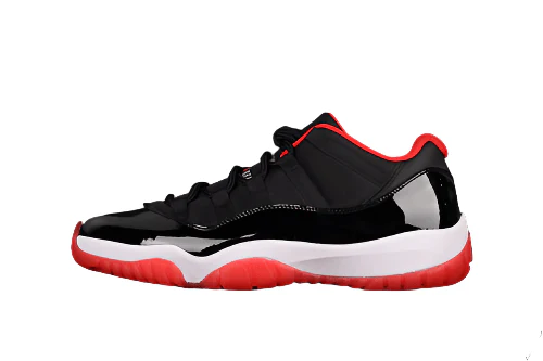 AIR JORDAN 11 RETRO LOW BRED BLACK/TRUE RED/WHITE - DEEPREPS