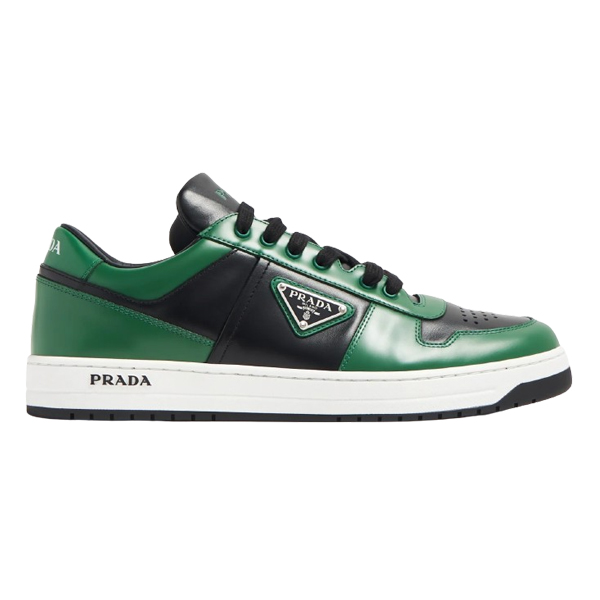 PRADA DOWNTOWN LEATHER SNEAKERS GREEN – PRD092 - DEEPREPS
