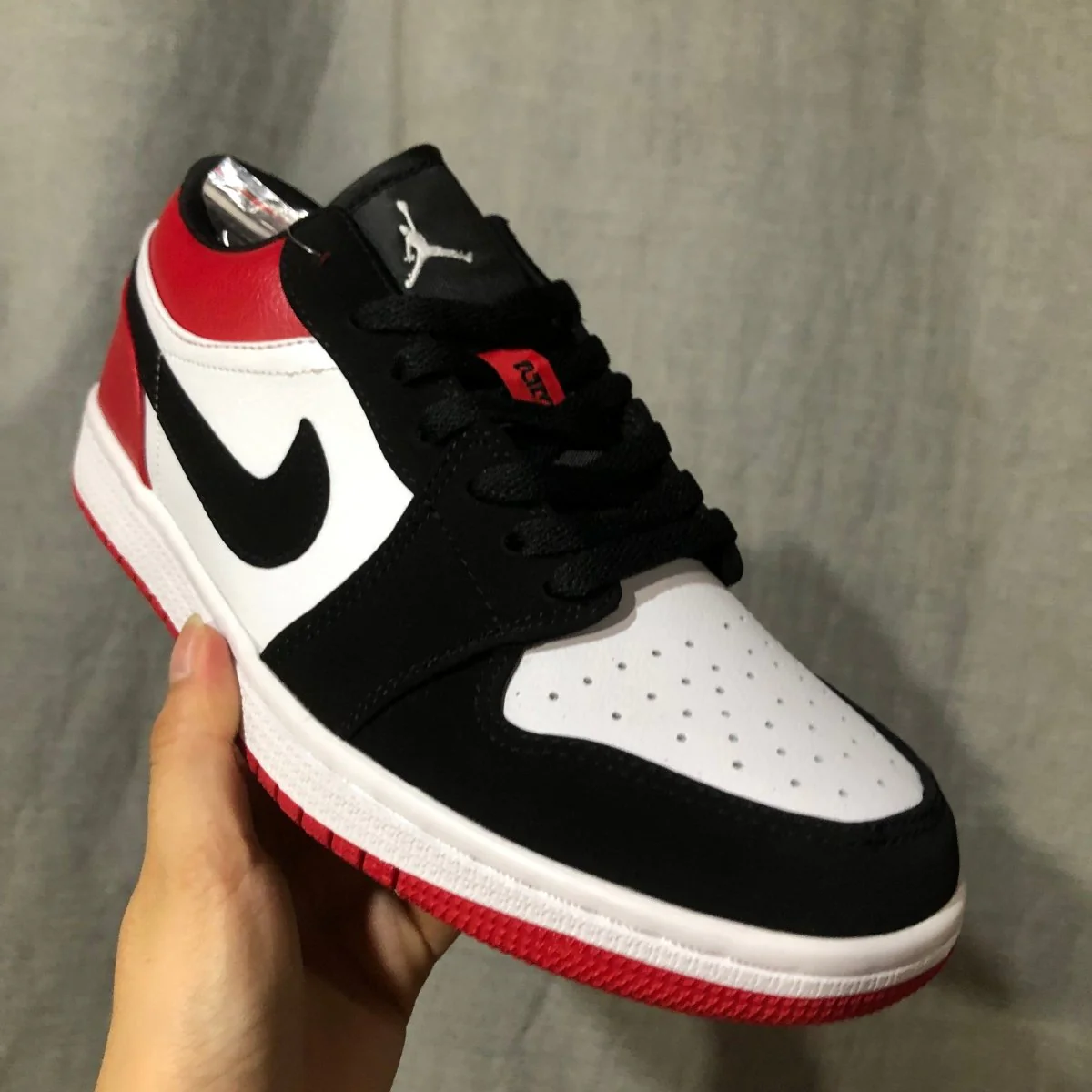 JORDAN 1 LOW x BRED TOE - DEEPREPS