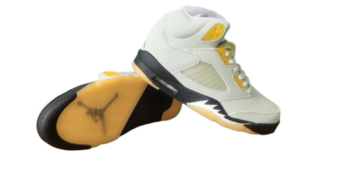 Air Jordan 5 Light Bone/Club Gold - DEEPREPS