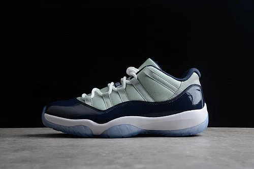 AIR JORDAN 11 RETRO LOW GEORGETOWN GREY MIST/WHITE-MIDNIGHT NAVY - DEEPREPS