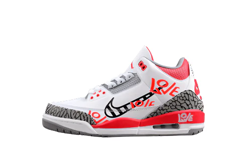 AIR JORDAN 3 RETRO FIRE RED WHITE/BLACK/GREY/RED - DEEPREPS