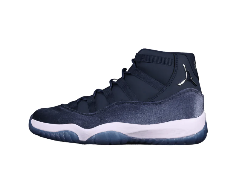 AIR JORDAN 11 RETRO NAVY VELVET MIDNIGHT NAVY/METALLIC SILVER/WHITE - DEEPREPS