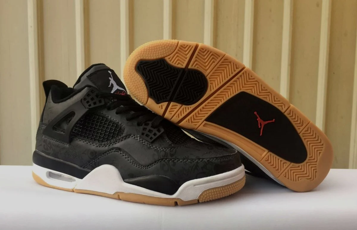 JORDAN 4 x LASER BLACK GUM - DEEPREPS