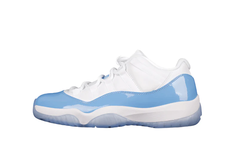 AIR JORDAN 11 RETRO LOW UNC WHITE/WHITE/UNIVERSITY BLUE - DEEPREPS