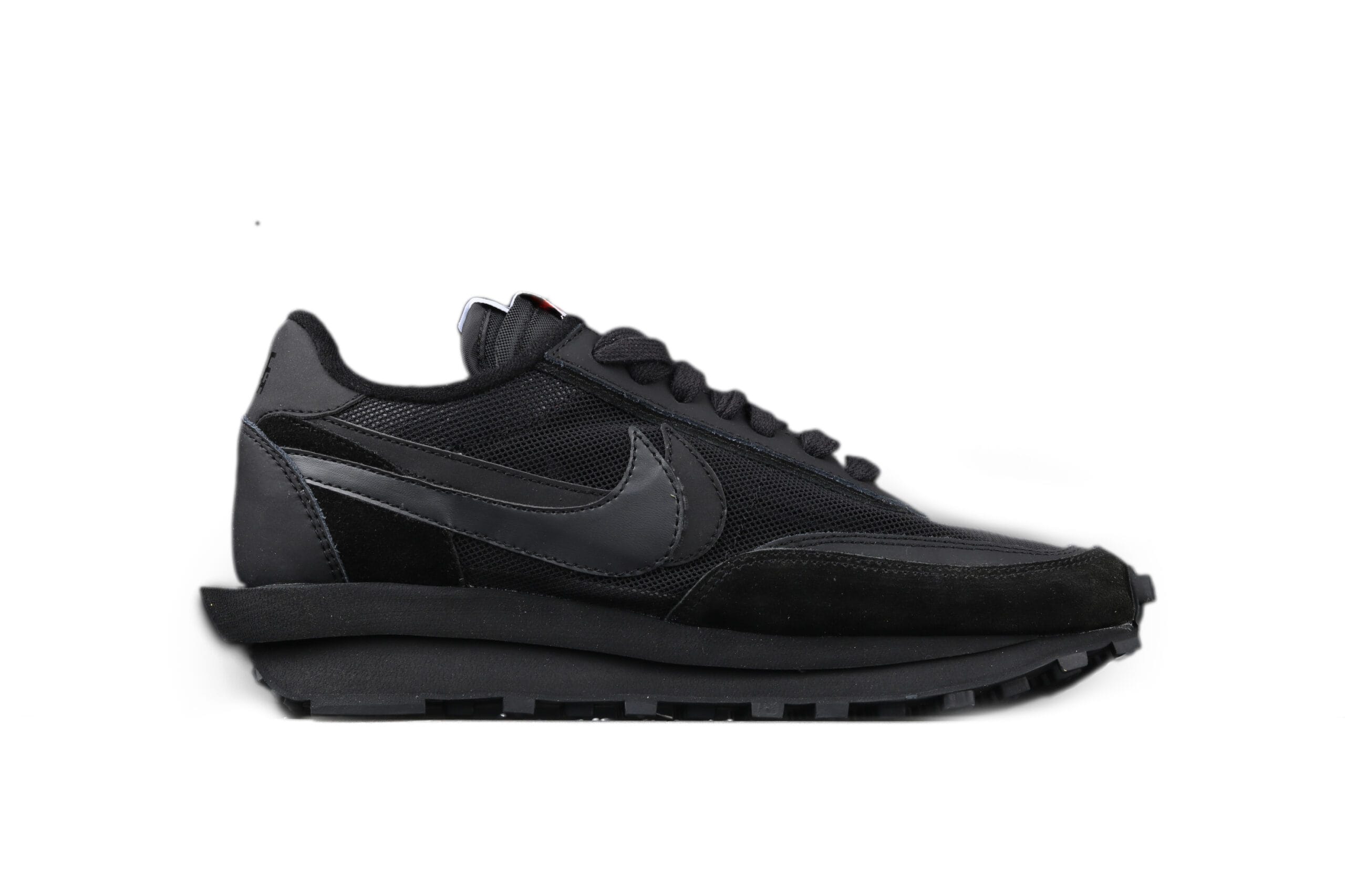 Sacai x Nk LVD Waffle Daybreak, White Black Nylon - DEEPREPS