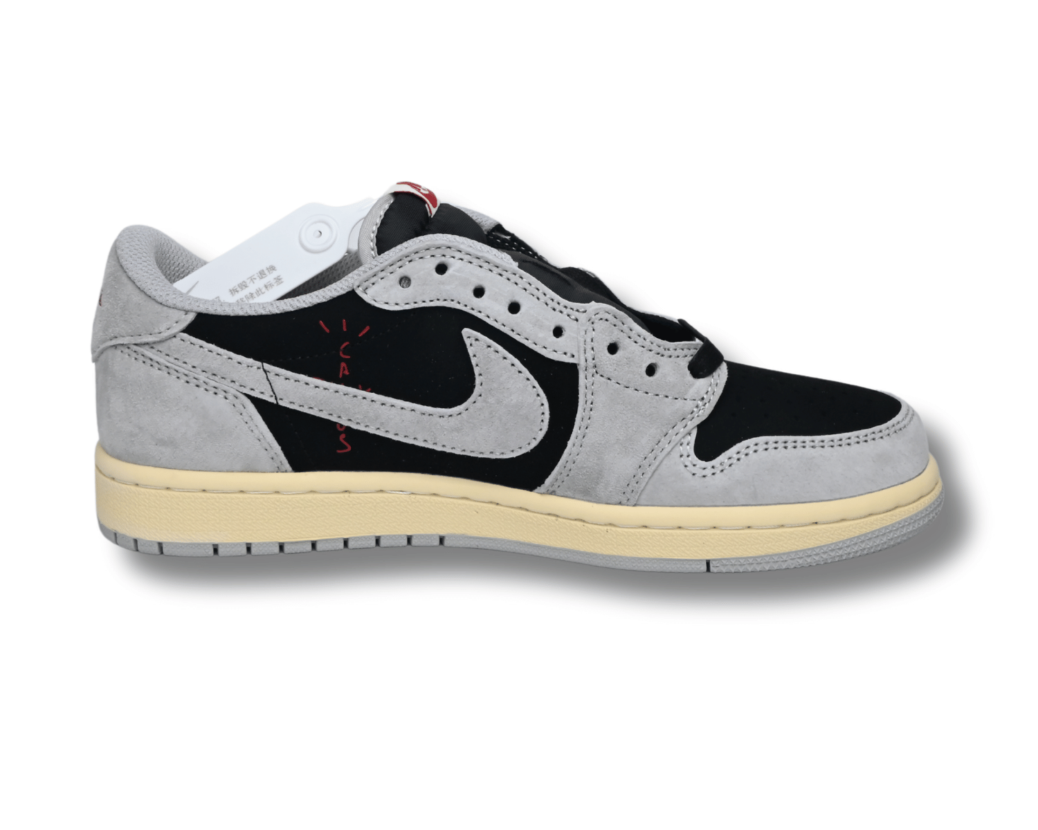 Travis Scott x Air Jordan 1 Low Smoke Grey-Black - DEEPREPS