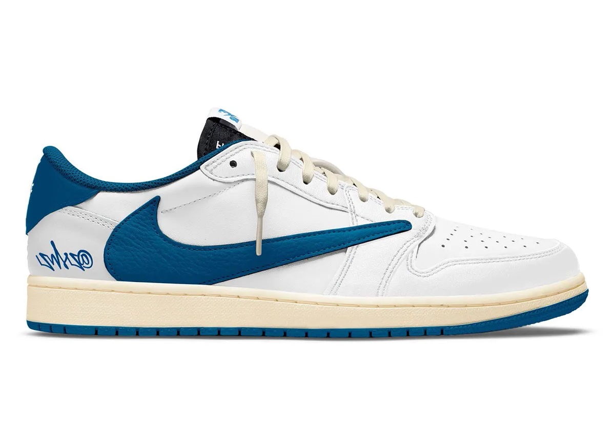 Travis Scott x Air Jordan 1 White Blue Fragment (2025) - DEEPREPS