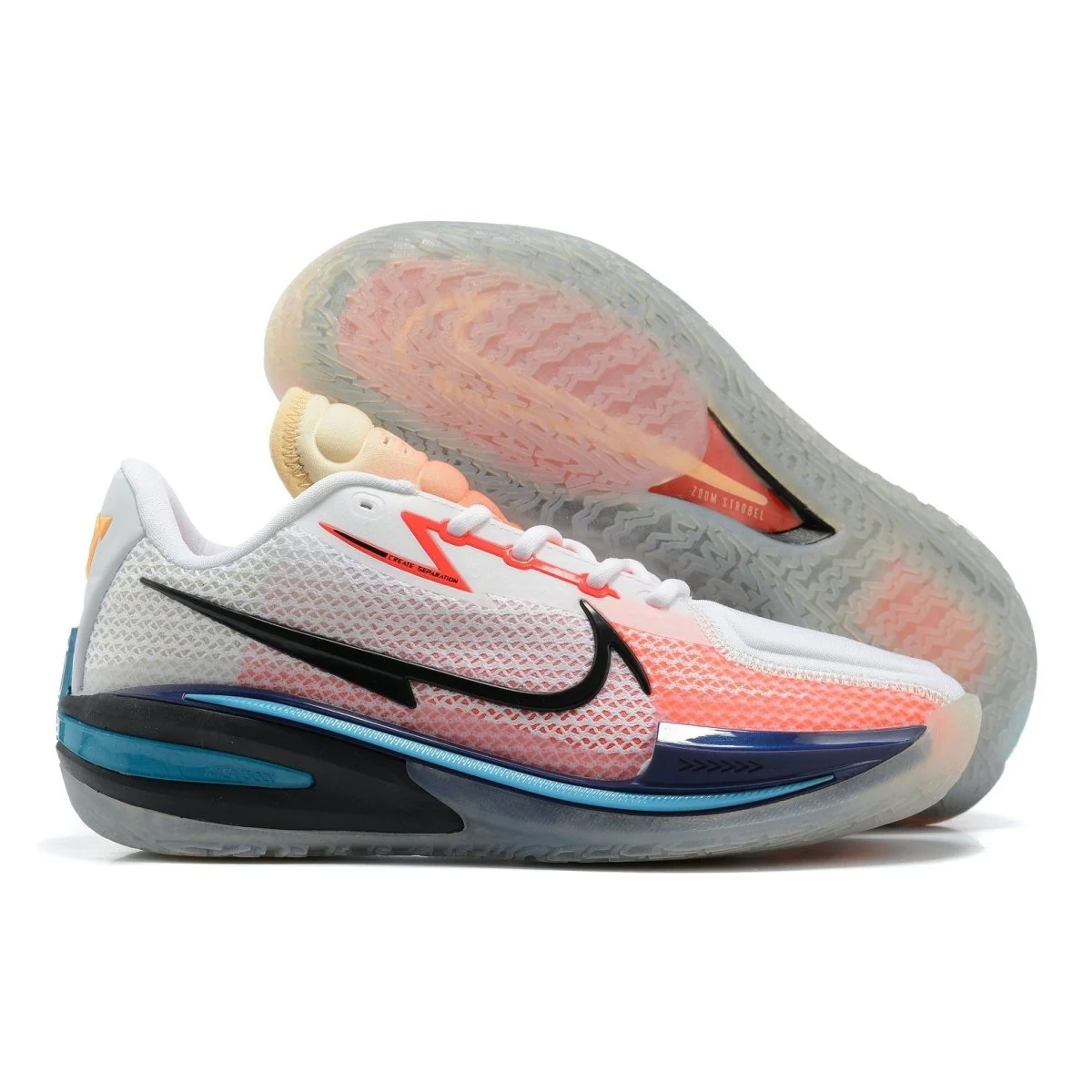 NIKE AIR ZOOM G.T. CUT x WHITE BLACK LASER BLUE - DEEPREPS