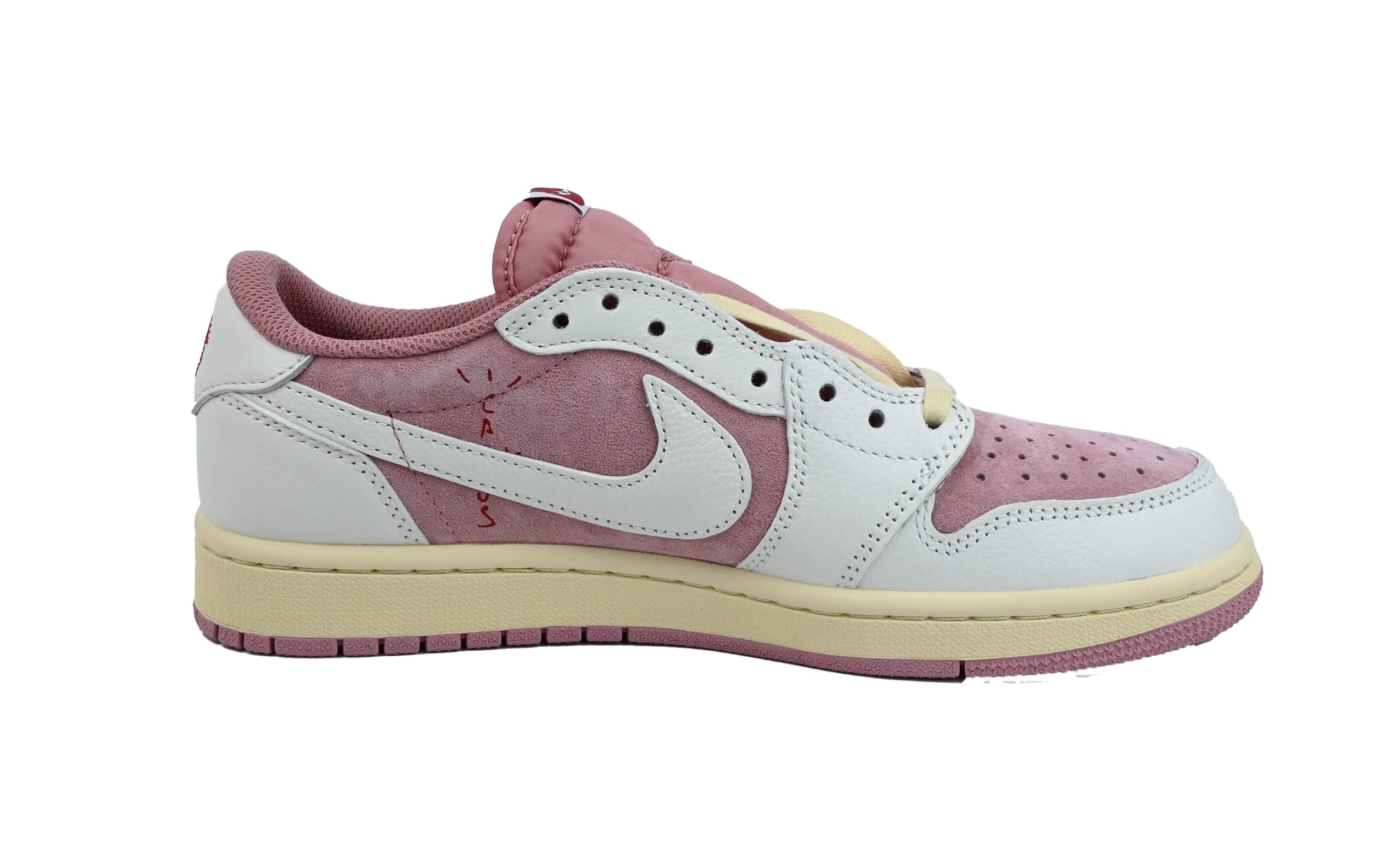 Travis Scott x Air Jordan 1 Low Sail/Shy Pink - DEEPREPS