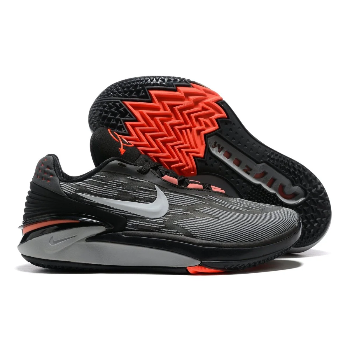 NIKE ZOOM G.T. CUT 2 x BLACK BRIGHT CRIMSON - DEEPREPS