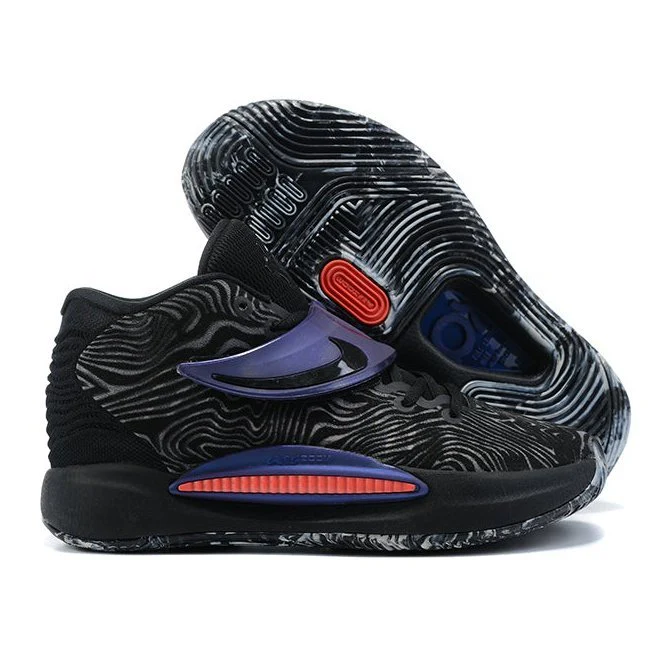 NIKE KD 14 x SEASONAL BLACK LASER CRIMSON - DEEPREPS