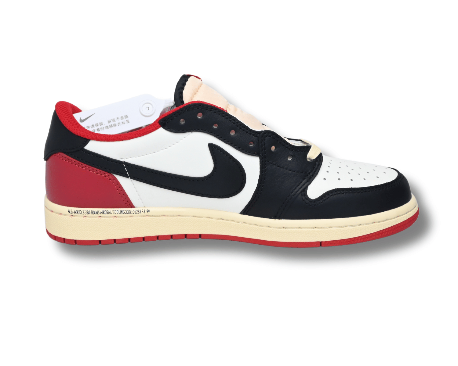 Fragment x Travis Scott x Air Jordan 1 TS White Black University Red - DEEPREPS