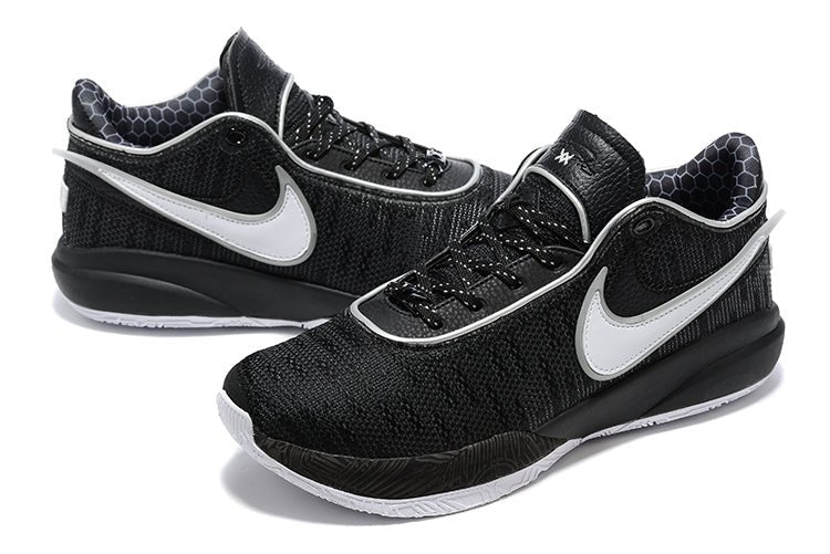 NIKE LEBRON 20 x BLACK WHITE - DEEPREPS