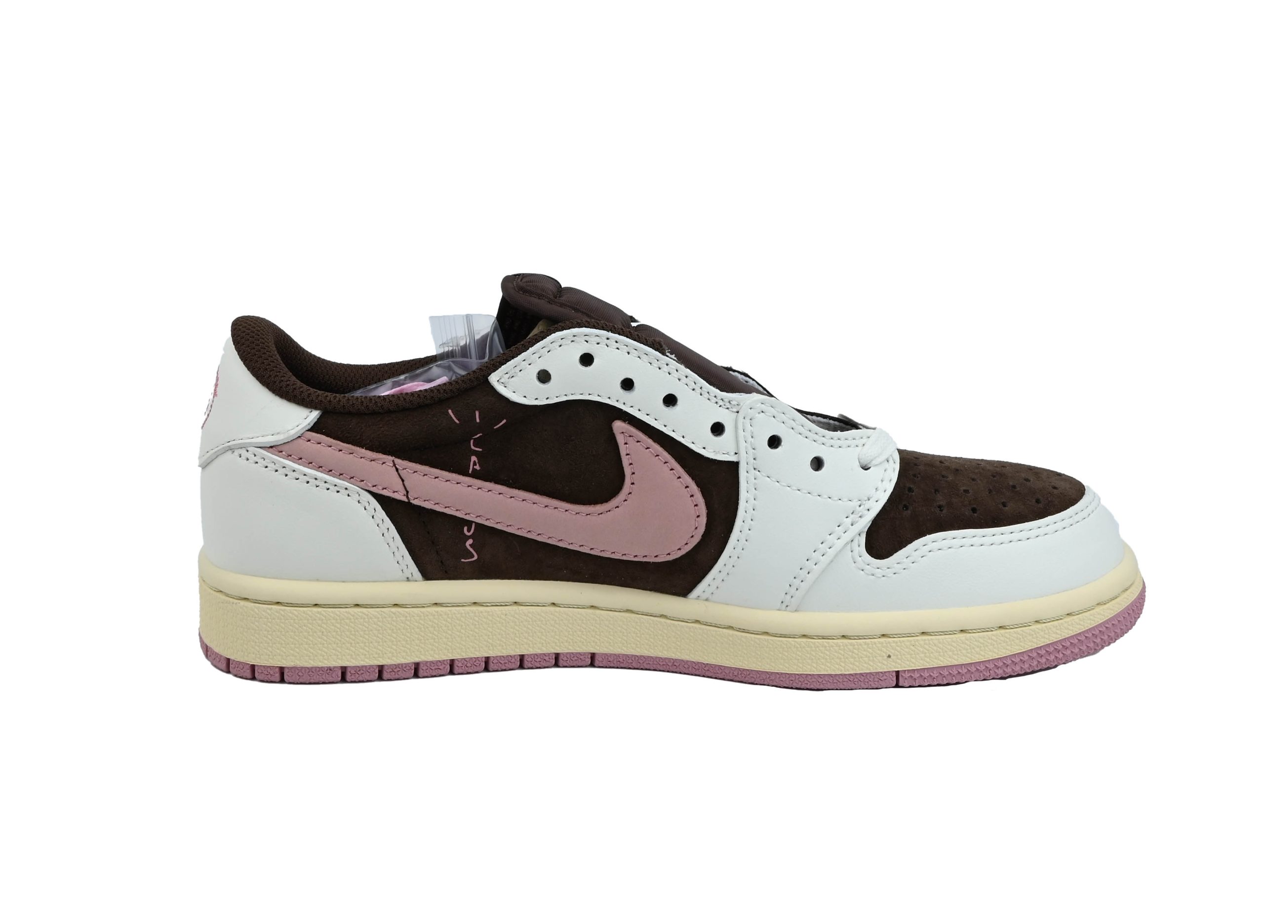 Travis Scott x Air Jordan 1 Low Pink   Brown Custom - DEEPREPS