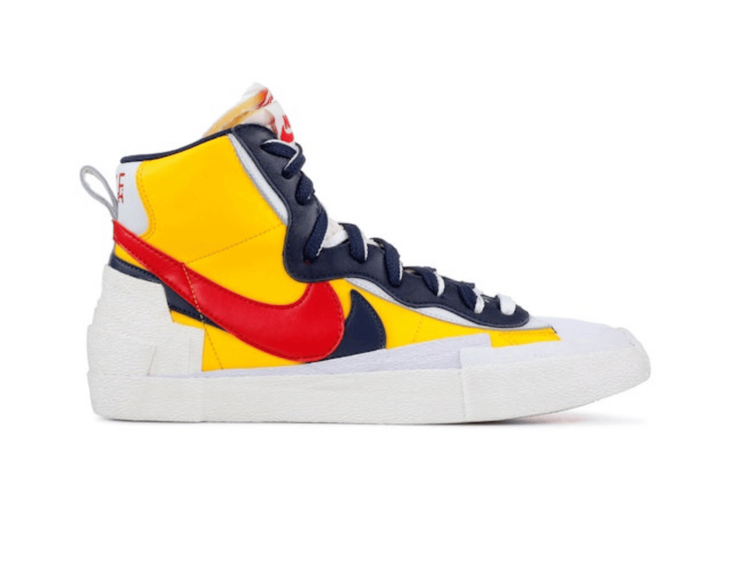 Nike Blazer Mid Sacai White Yellow - DEEPREPS
