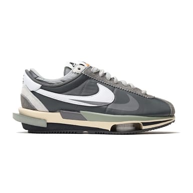 Sacai x Nike Zoom Cortez 4.0 Dark Grey White Green - DEEPREPS