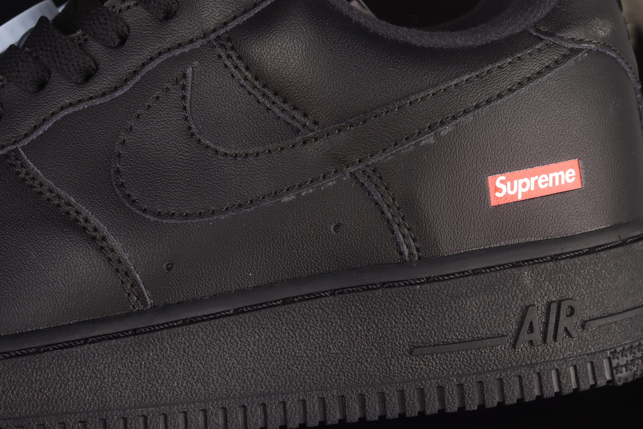 Nike Air Force 1 Low Supreme Black - DEEPREPS