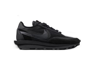 Sacai x Nk LVD Waffle Daybreak, White Black Nylon - DEEPREPS