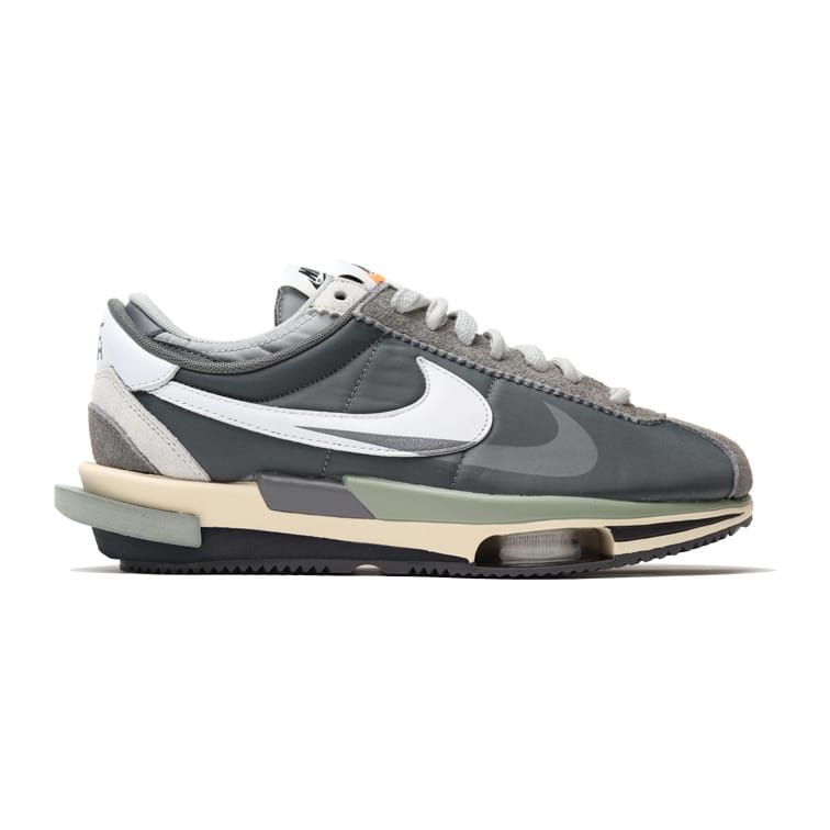 Sacai x Nike Zoom Cortez 4.0 Dark Grey White Green - DEEPREPS