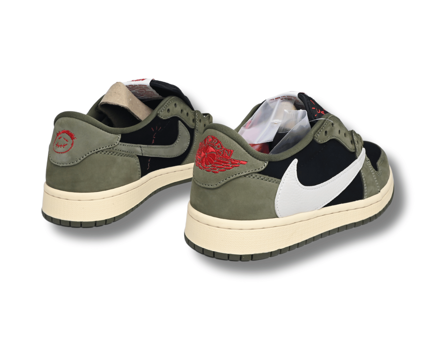 Travis Scott Air Jordan 1 Low OG Black-Olive - DEEPREPS