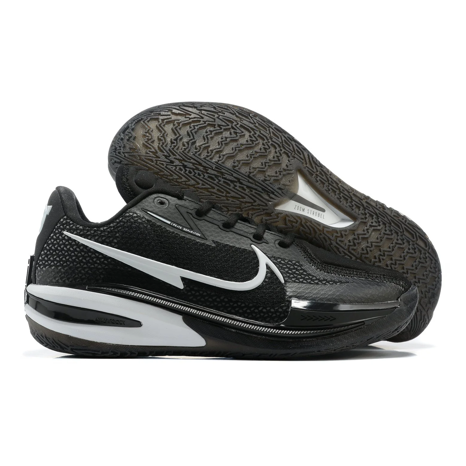 NIKE AIR ZOOM G.T. CUT x BLACK WHITE - DEEPREPS