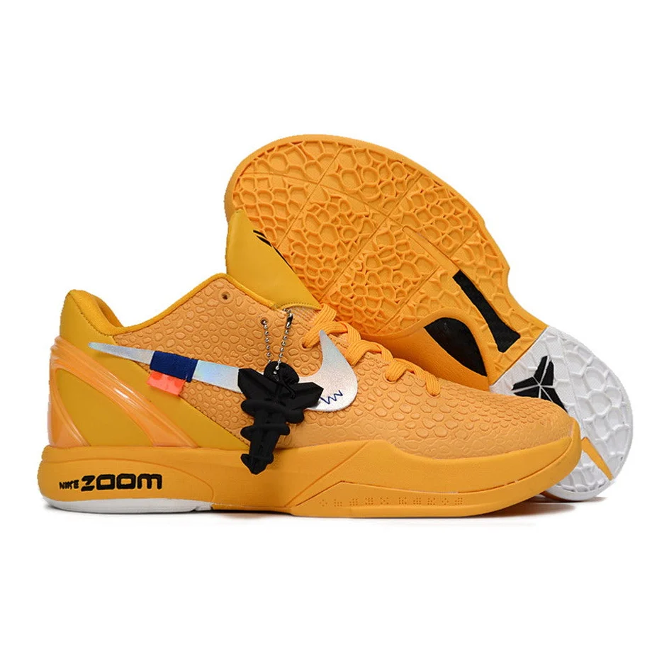 NIKE KOBE 6 PROTRO x OFF-WHITE YELLOW - DEEPREPS