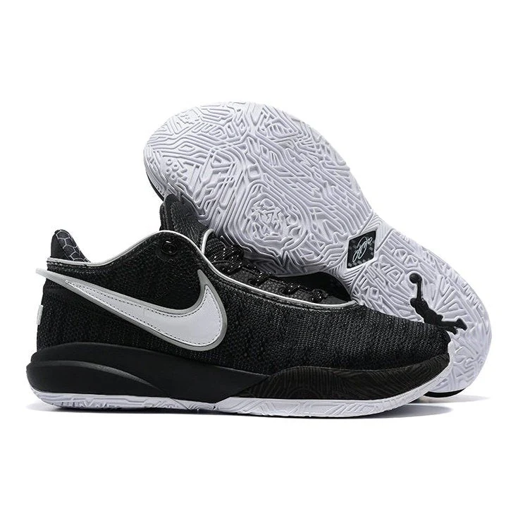 NIKE LEBRON 20 x BLACK WHITE - DEEPREPS