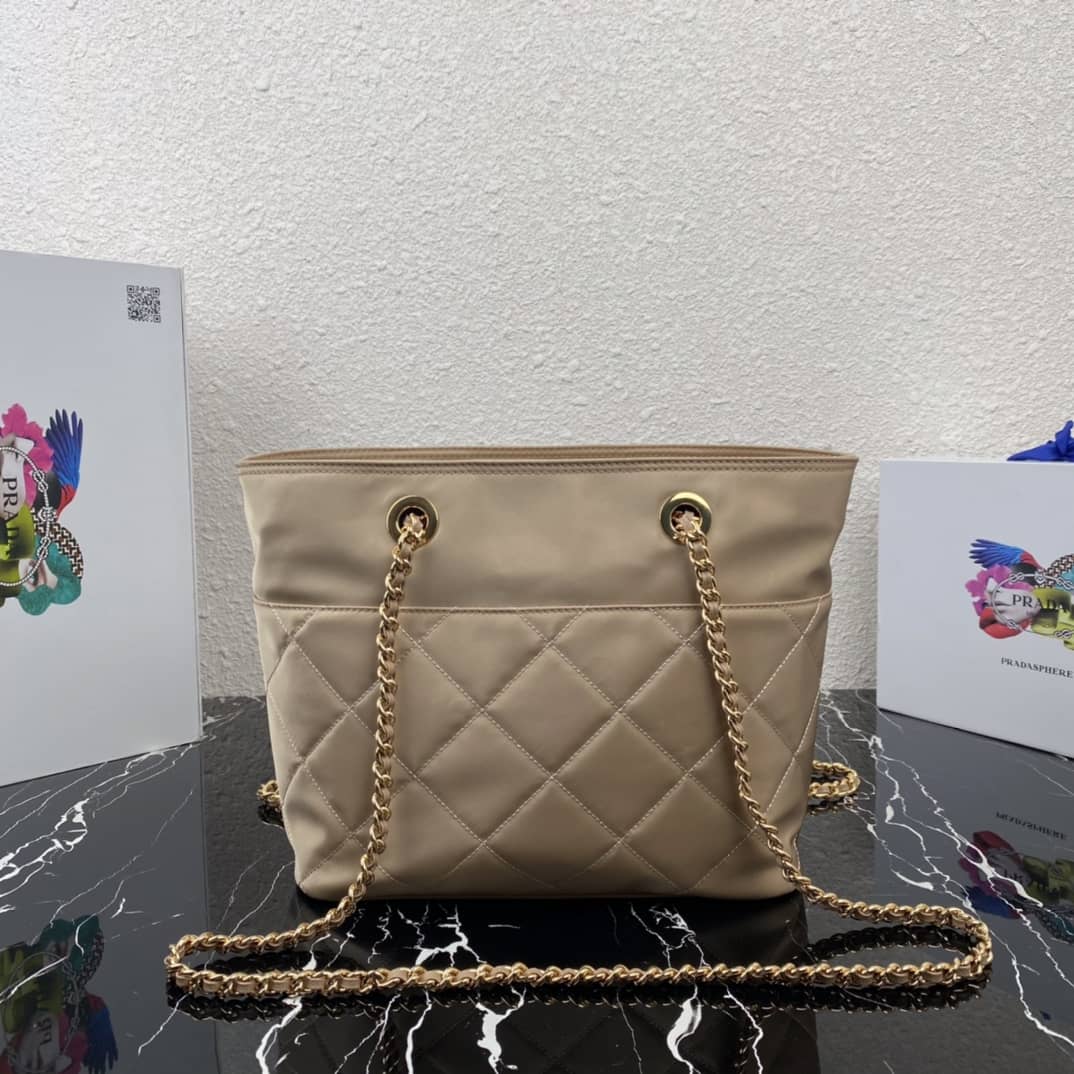 Prada Leather Chain Replica Shoulder Bag - DEEPREPS
