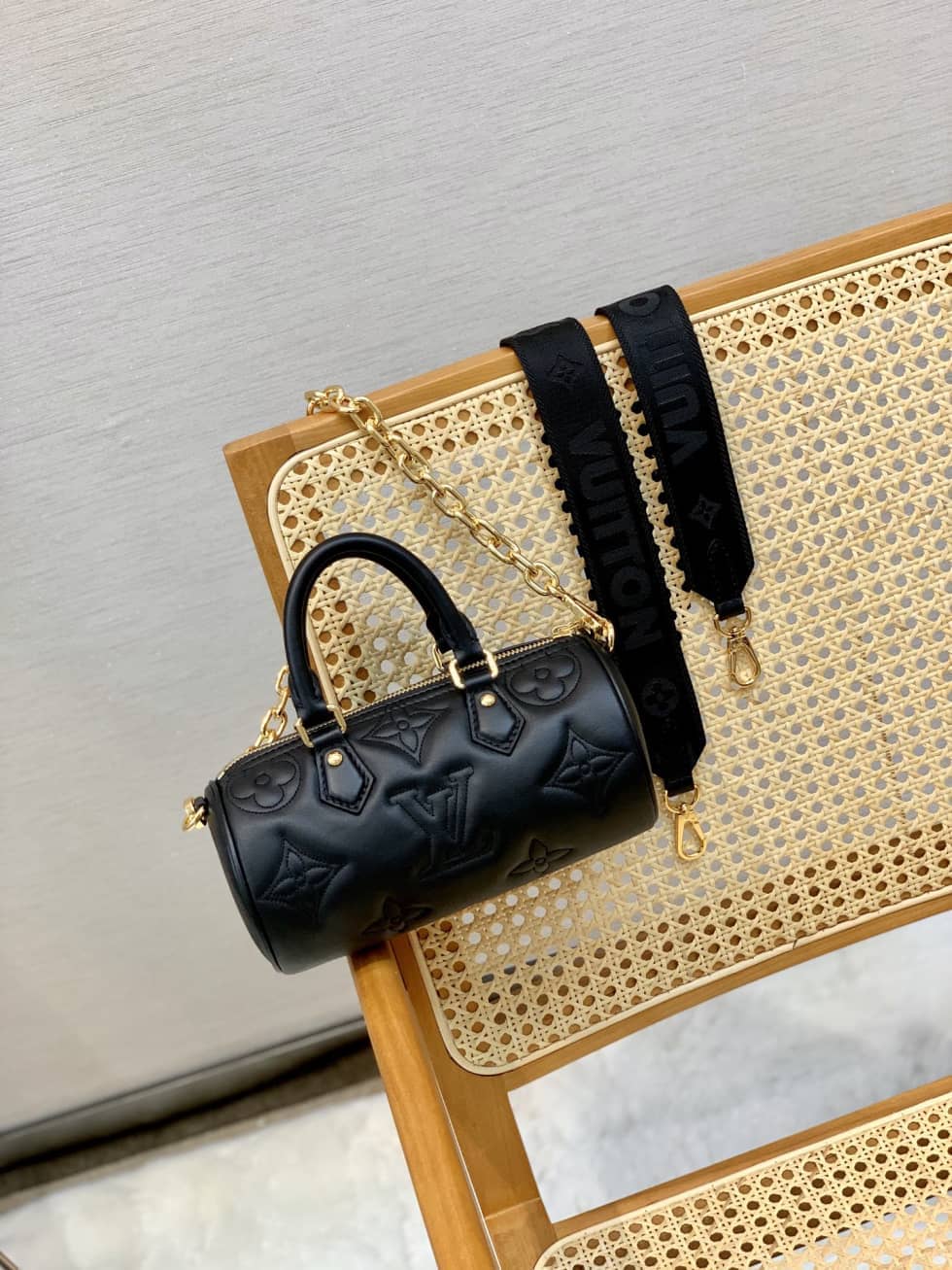 Louis Vuitton Papillon BB Black M59800 Replica Shoulder Bag - DEEPREPS