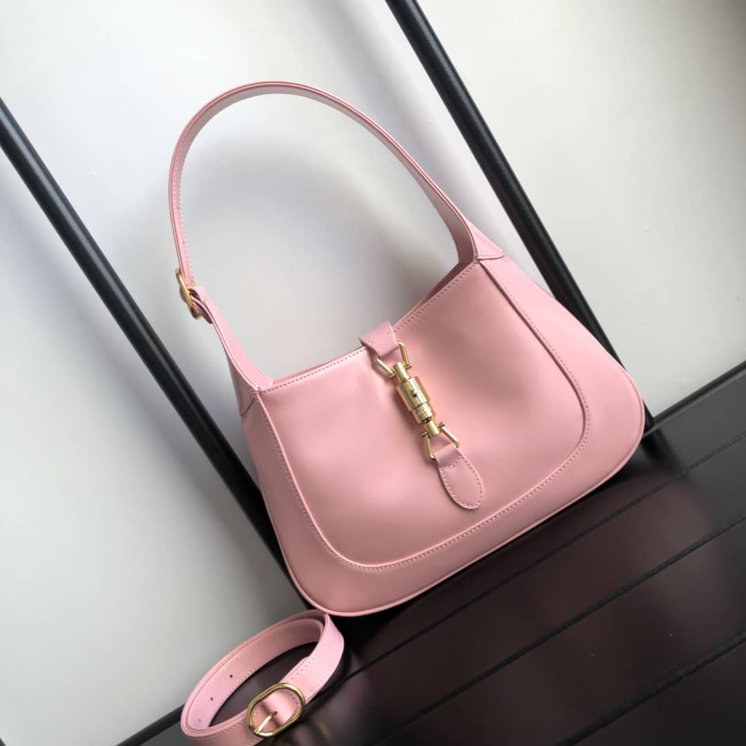 Gucci GG Jackie 1961 Small Hobo Shoulder Bag Replica Pink 636709 - DEEPREPS