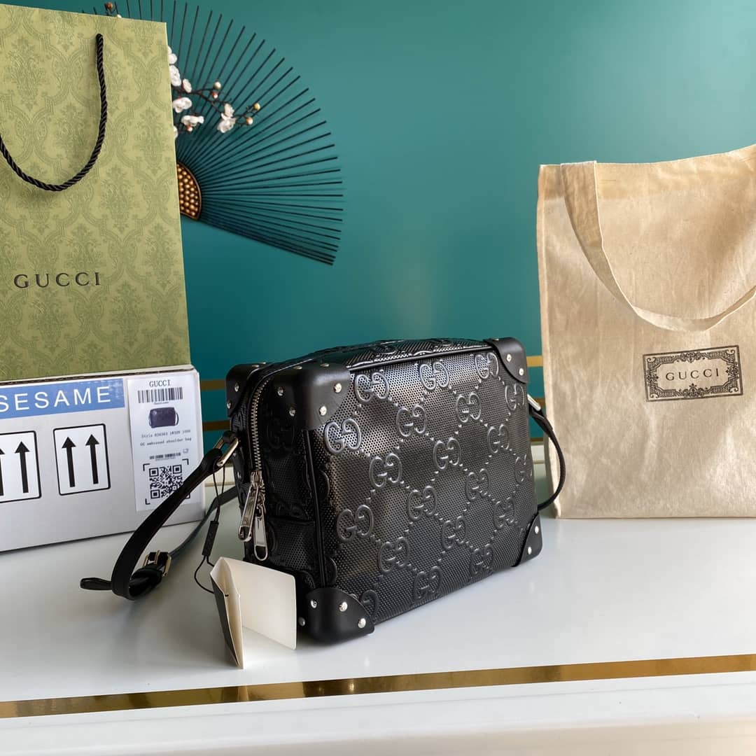 Gucci Supreme GG Leather Square Shoulder Bag Replica 626363 - DEEPREPS