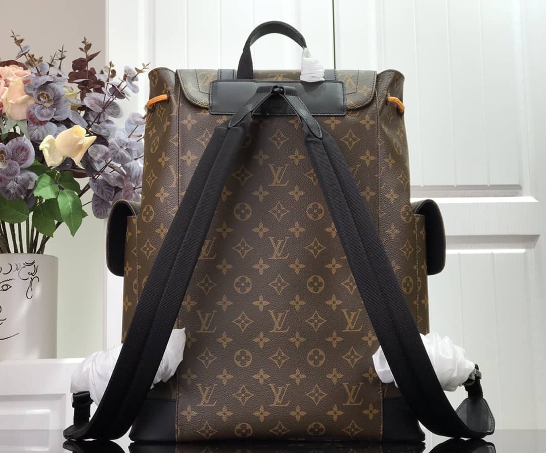 Louis Vuitton Christopher PM Monogram Macassar Canvas Leather Replica Backpack M43735 - DEEPREPS