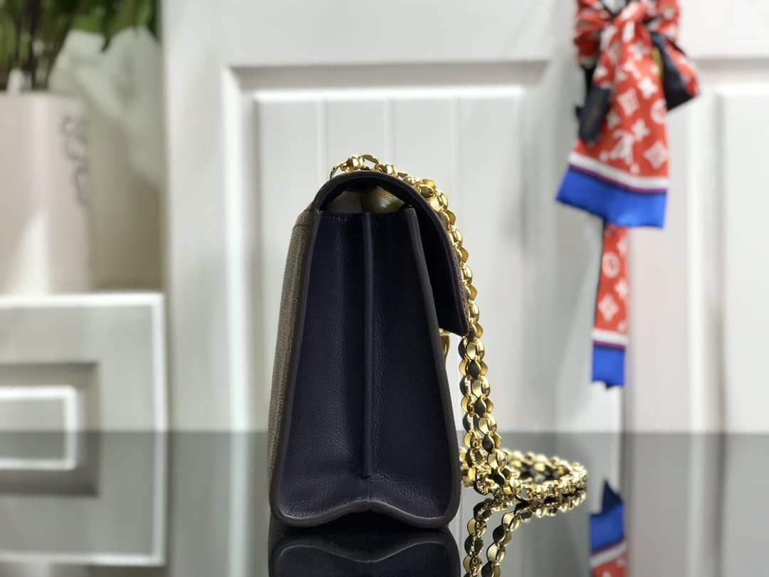 Louis Vuitton Monogram Canvas Victoire Chain Bag Replica Blue M41731 - DEEPREPS