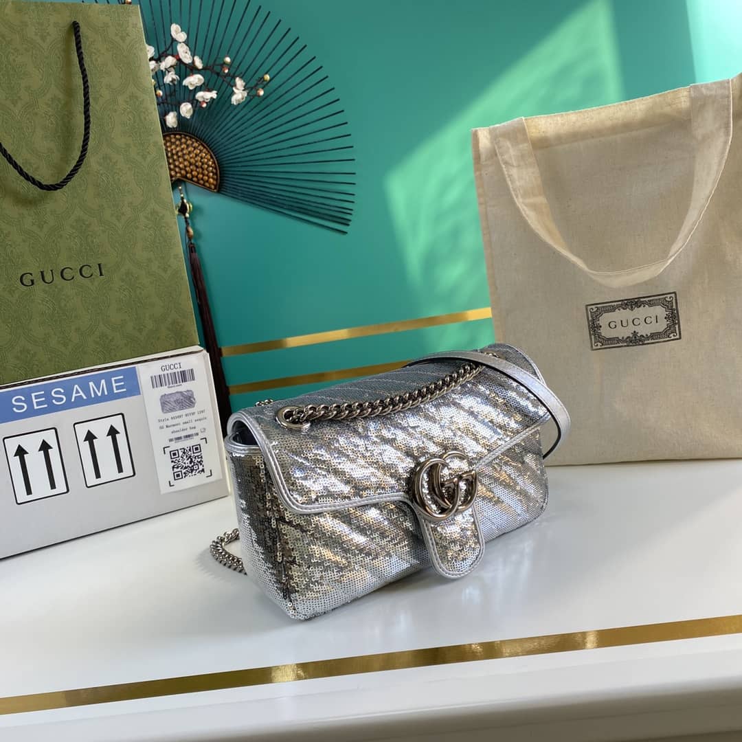 Gucci Marmont GG Small matelassé Shoulder Bag Replica 443497 - DEEPREPS