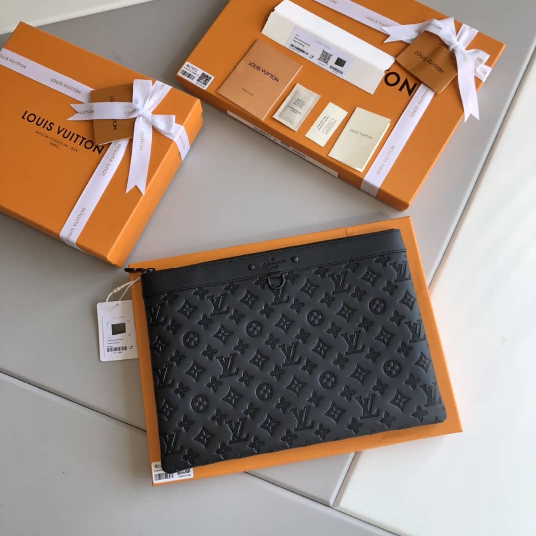 Louis Vuitton Monogram Shadow Pochette Discovery Replica Clutch M62903 - DEEPREPS