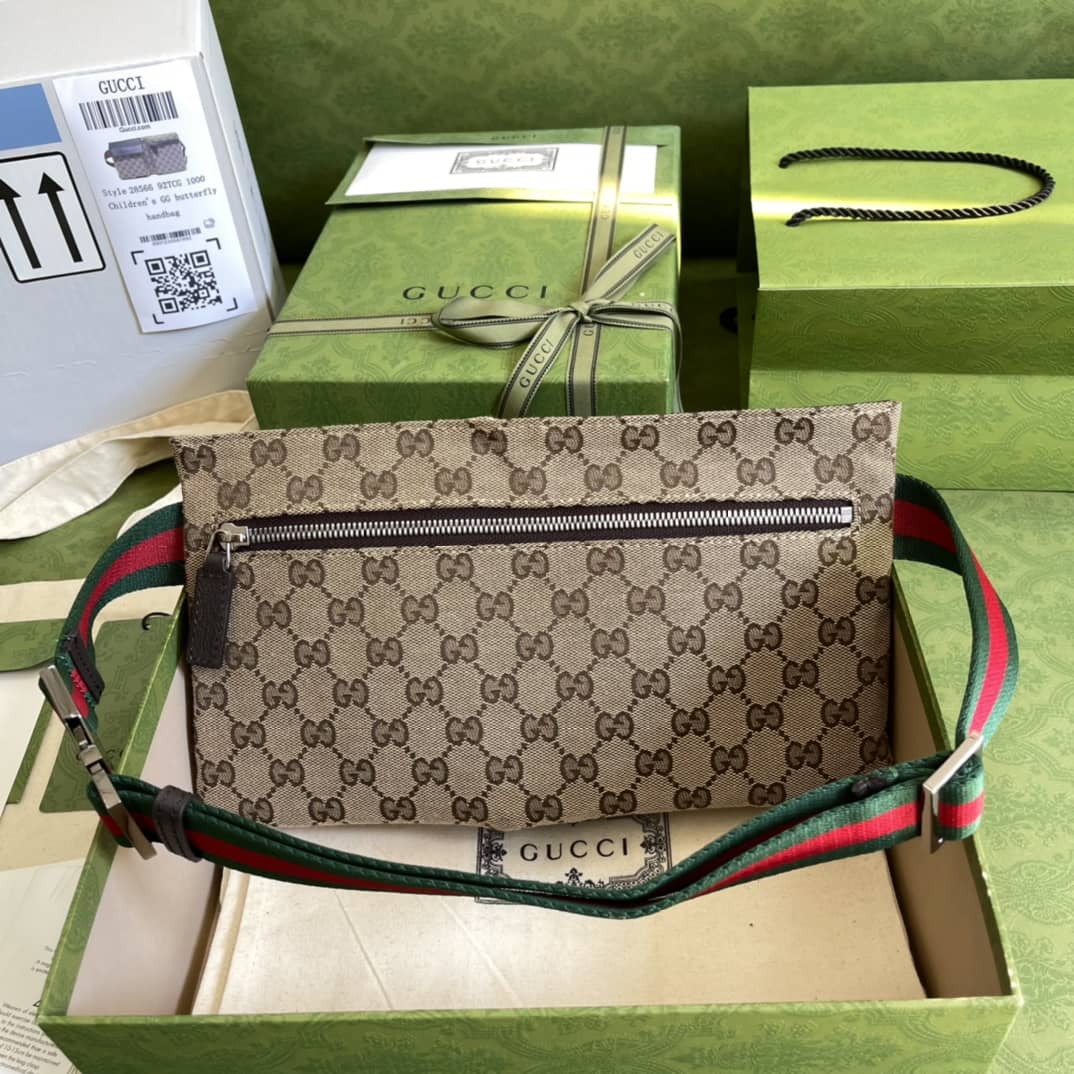 Gucci GG Canvas Waist Crossbody Belt Bag Replica 28566 - DEEPREPS