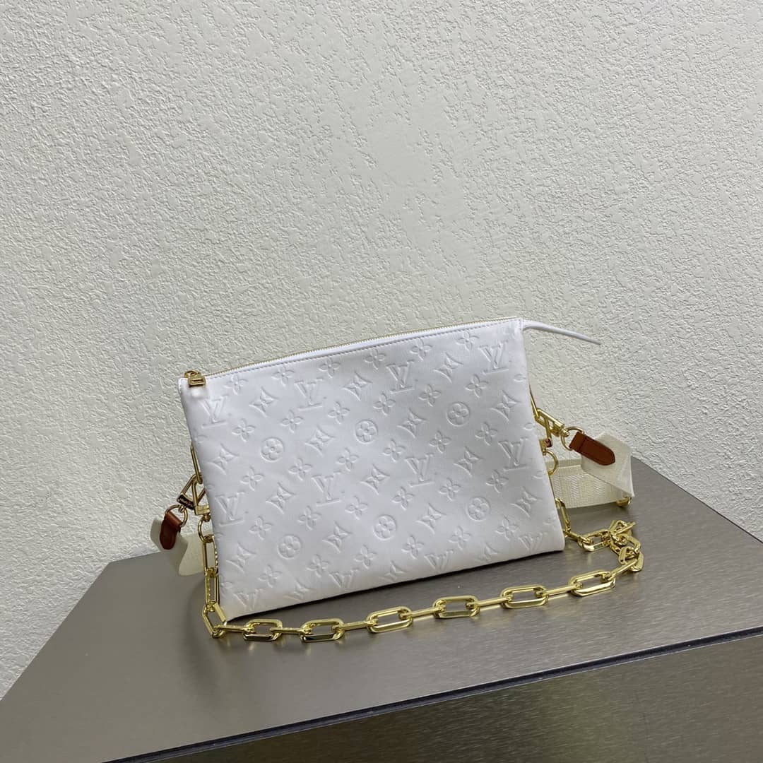 Louis Vuitton 7 Star Chain Clutch Bag White - DEEPREPS