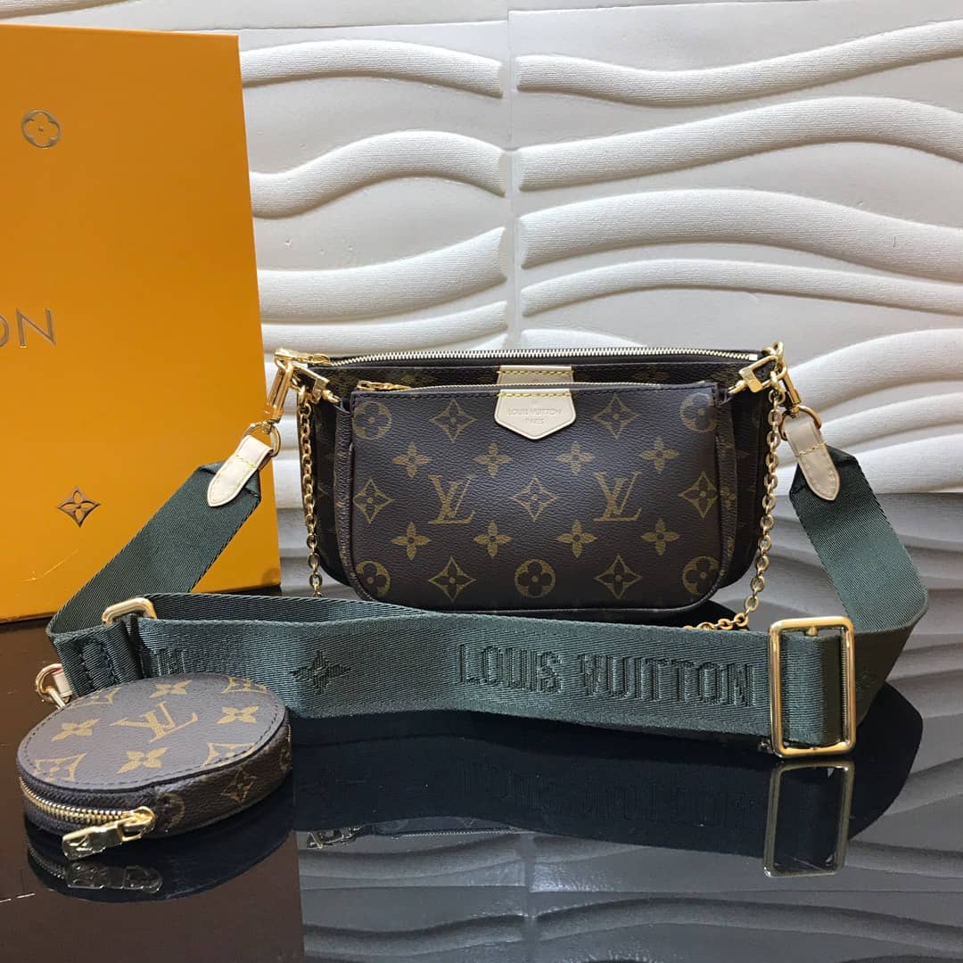 Louis Vuitton Monogram Canvas Multi Pochette Replica Green M44823 - DEEPREPS