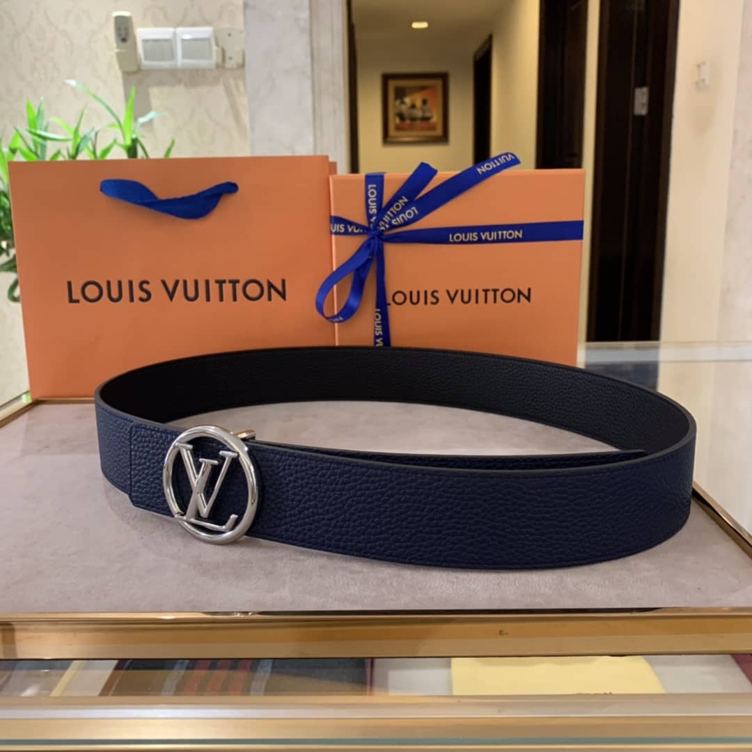 7 Star Louis Vuitton Leather Belt 40mm - DEEPREPS