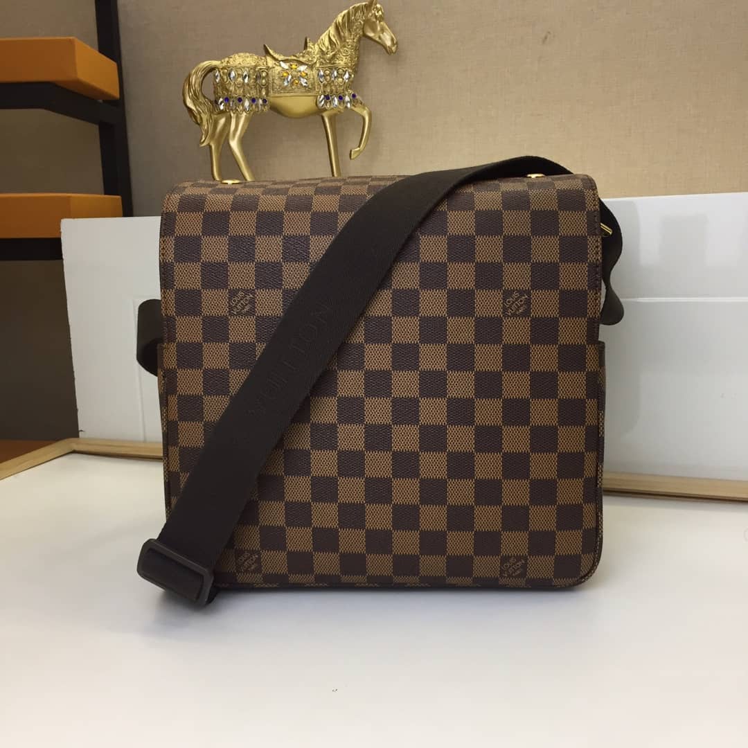 Louis Vuitton Naviglio Leather Shoulder Bag Replica N45255 - DEEPREPS