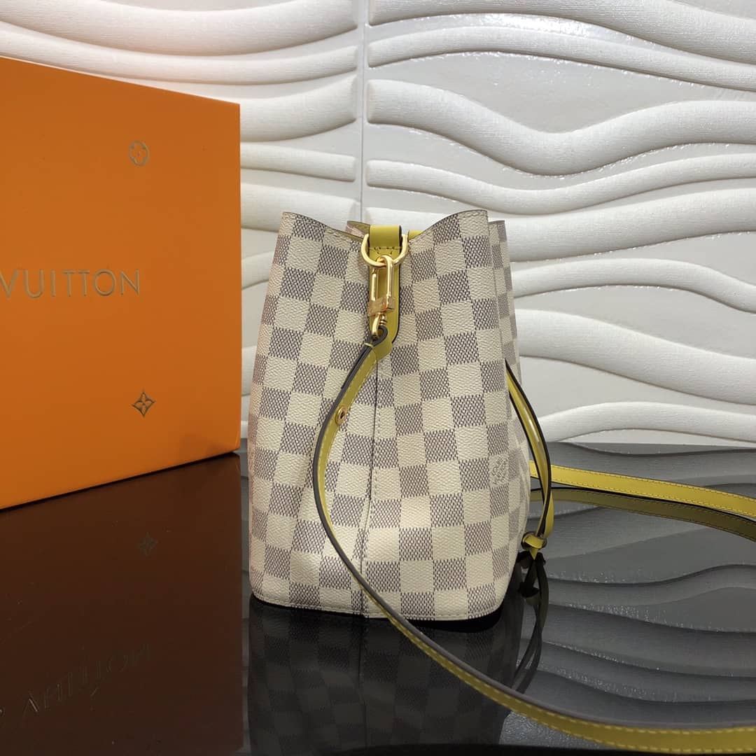 Louis Vuitton Noe Monogram Canvas Replica Bucket Bag Yellow - DEEPREPS