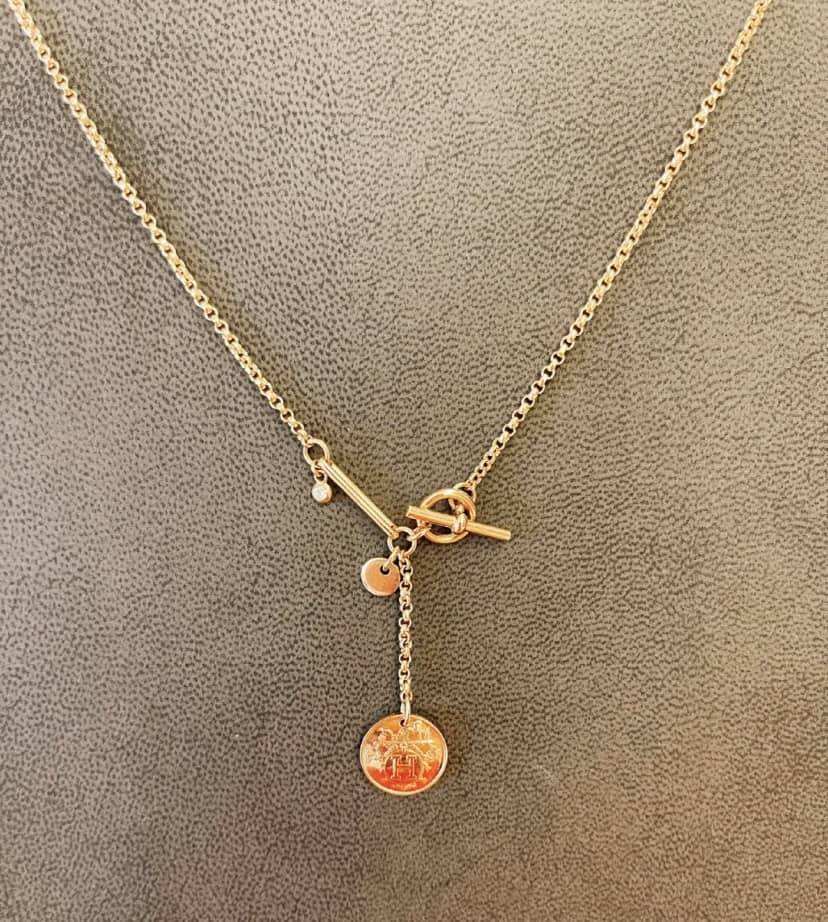 Knockoff Hermes Logo Necklace - DEEPREPS