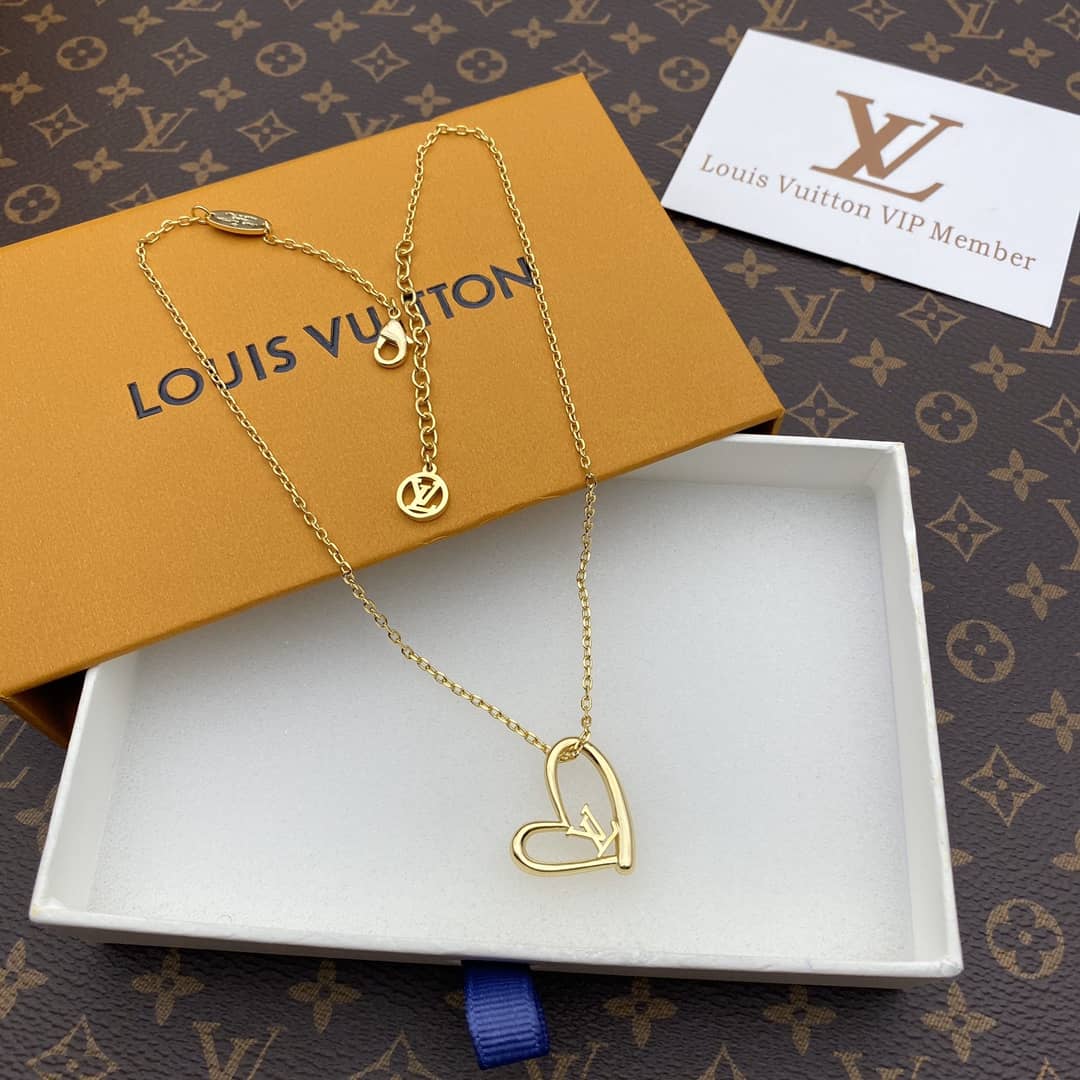 Fake Louis vuitton Logo Necklace - DEEPREPS