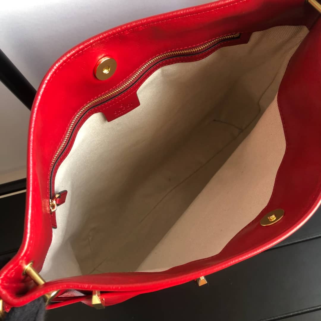 Gucci 1955 Horsebit Messenger Bag Replica Red 602089 - DEEPREPS