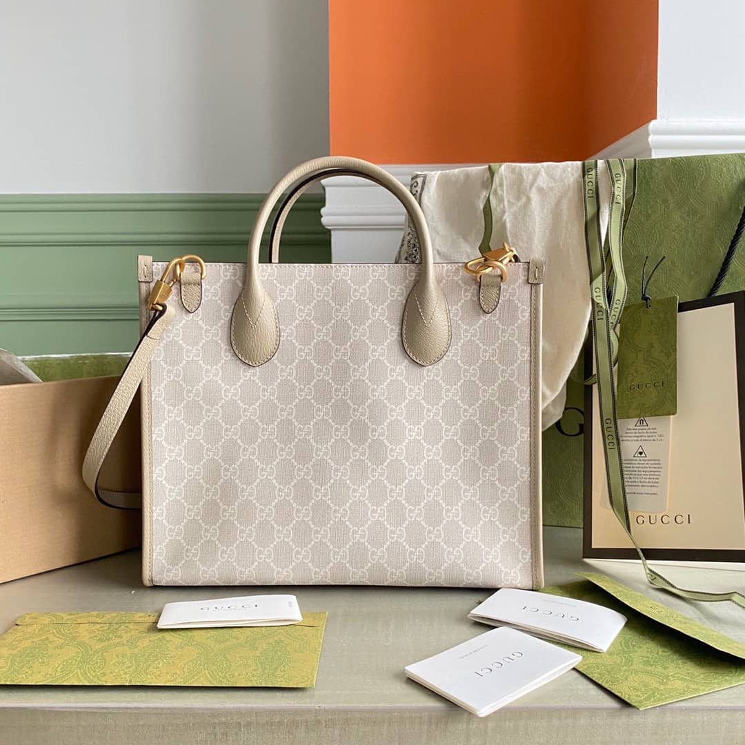 Gucci GG Small Tote Bag With Interlocking G 659983 Replica - DEEPREPS