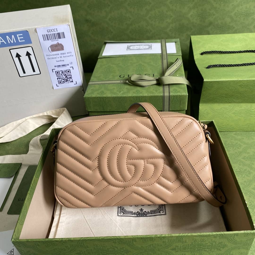 Gucci Crossbody Dupe GG Marmont Small Matelasse Leather 447632 - DEEPREPS