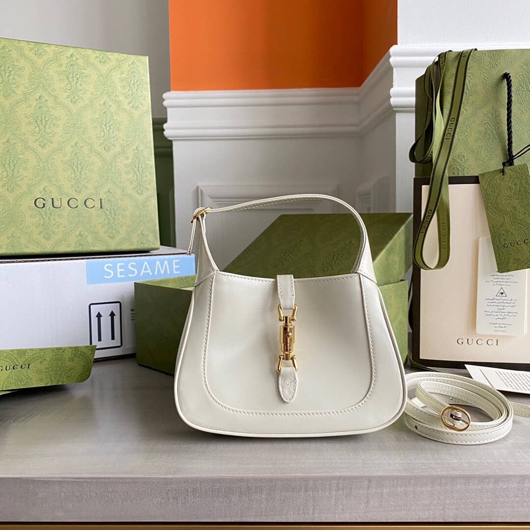 Gucci Jackie 1961 Mini Shoulder Bag Replica White 637091 - DEEPREPS
