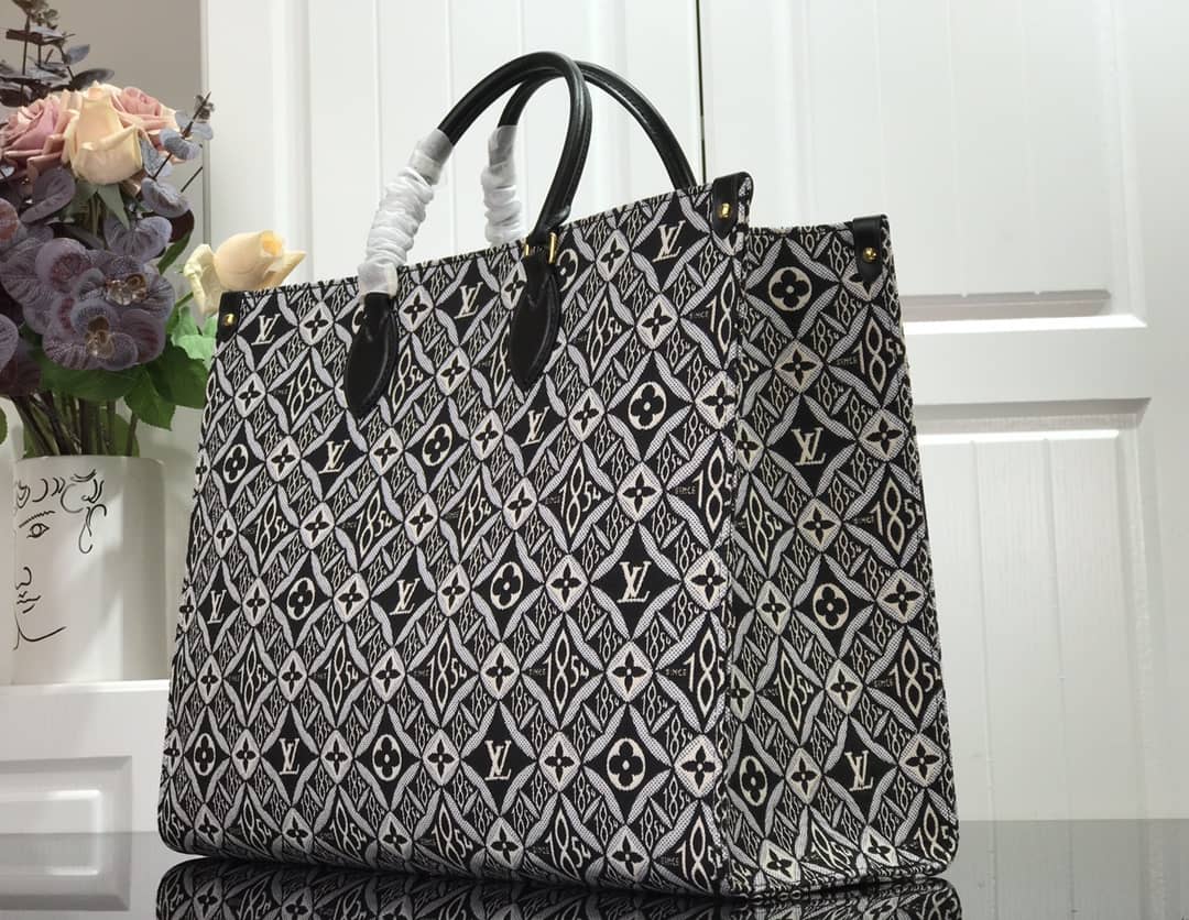 Louis Vuitton On the Go GM Since 1854 Tote Replica Black M57207 - DEEPREPS