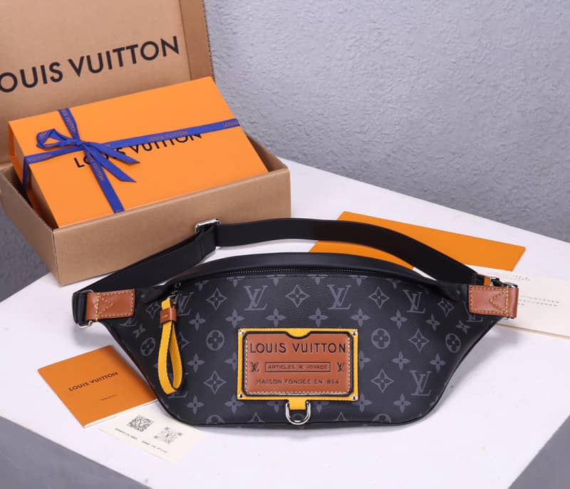 LV Bum Bag Dupe Monogram Eclipse Coated Canvas Discovery M45220 - DEEPREPS